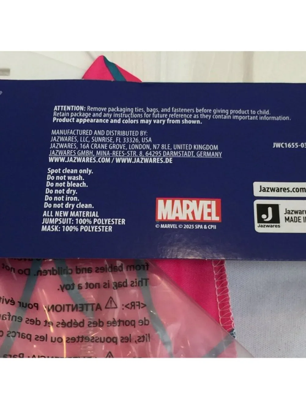 Spider-Man Spider-Gwen Child Large 10-12 Across the Spider Verse Costume